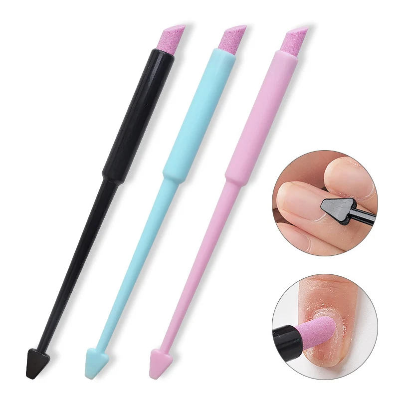 

1pc Professional Nail Care Tools Durable Polished Pen Remover Dead Skin Pusher Trimmer Pen Scrub Manicure Nail Art Accessories