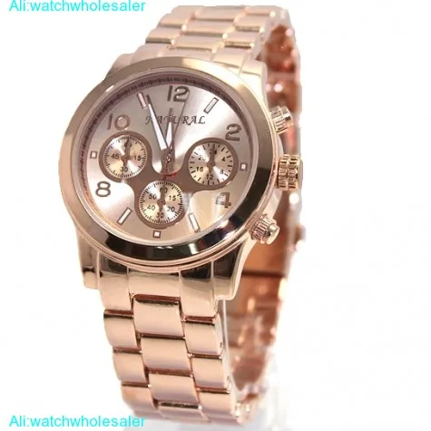 FW839B Rose Gold Tone Dial Men Women  100% Tested Water Resistant Bracelet Watch