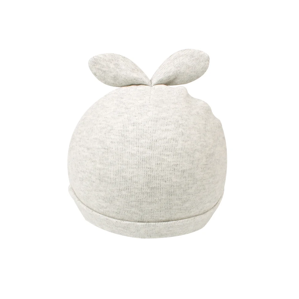 Cartoon Rabbit Baby Beanie Hat Cute Ears Newborn Tire Hat For Boys Cotton Comfortable Infant Beanie Spring Baby Girls Clothing (20)