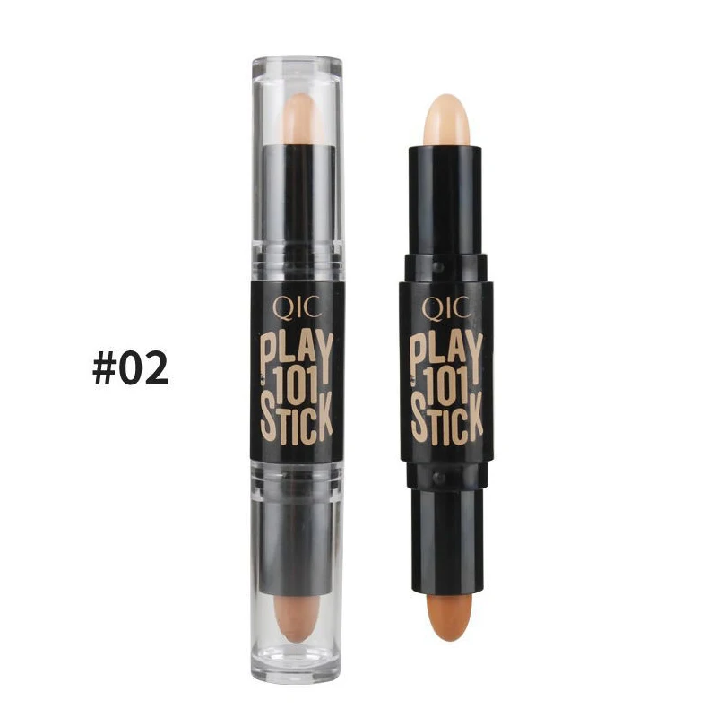 QIC 3D Corrector Contour Stick Makeup Bronzers Highlighters Pen Cosmetic Highlighter For Face Concealer Contouring For Woman