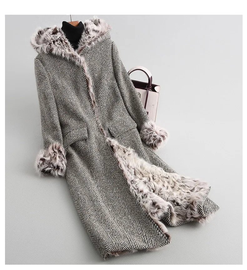 PUDI A18623 женские зимние теплые шерстяное пальто с воротником подкладка из натуральной овечьей шерсти пальто повелительницы куртка пальто