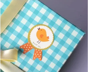 

80Pcs/Lot New Cute Chicken medals Badge Handmade Cake Packaging Sealing Label Kraft Sticker Baking DIY Work Gift Stickers M1132