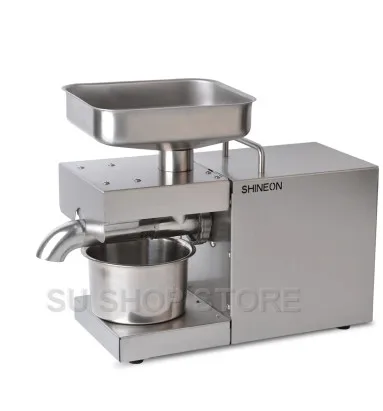 110V/220V automatic cold press oil machine, oil cold press machine, sunflower seeds oil extractor, oil press 1500W