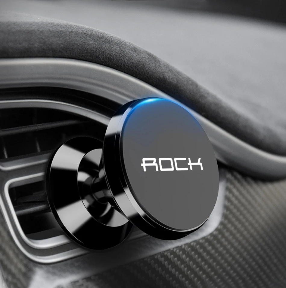 Rock универсальная Магнитная автомобильная подставка для телефона в машину для iPhone X samsung, магнитный держатель на вентиляционное отверстие для мобильного телефона, поддержка gps