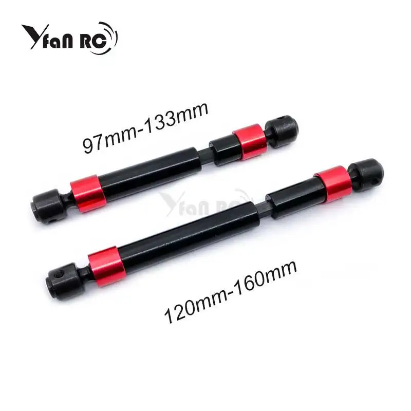 

Free Shipping 2PCS TRX4 Defender Metal CVD Drive Shaft for 1/10 RC Rock Crawler 324 120MM Wheelbase TRX-4 RC Car Parts