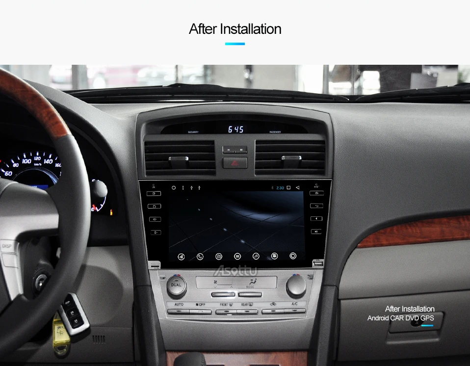 Cheap Asottu CLKMR9060 IPS Android 9.0 2G car gps navigation for Toyota camry 2008 2009 2010 2011 car dvd player car stereo radio gps 5
