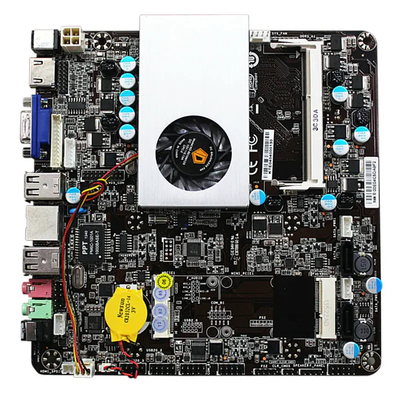 Buy Ultra thin Mini itx Motherboard Built in Dual core CPU e350 HD6310 APU VGA
