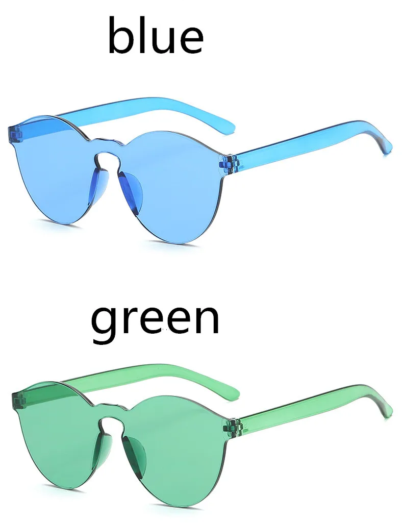 ASUOP2018 New Ladies Retro Cat Eye Fashion Glasses High-End Brand Travel Men's Transparent Sunglasses UV400 Round Color Sunglass (6)