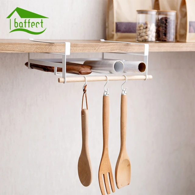 Special Price Iron Over Door Storage Rack Practical Kitchen Cabinet Drawer Organizer Door Hanger With Hook Storage Basket Kitchen Tools