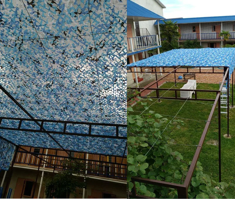 Esportes ao ar Net para a Caça 5x8 m Sol Abrigo Verde Camo Net Camping Militar Camuflar Caminhadas Pesca Sombrinha Sombrinha Net Livre 17 Esporte e Lazer