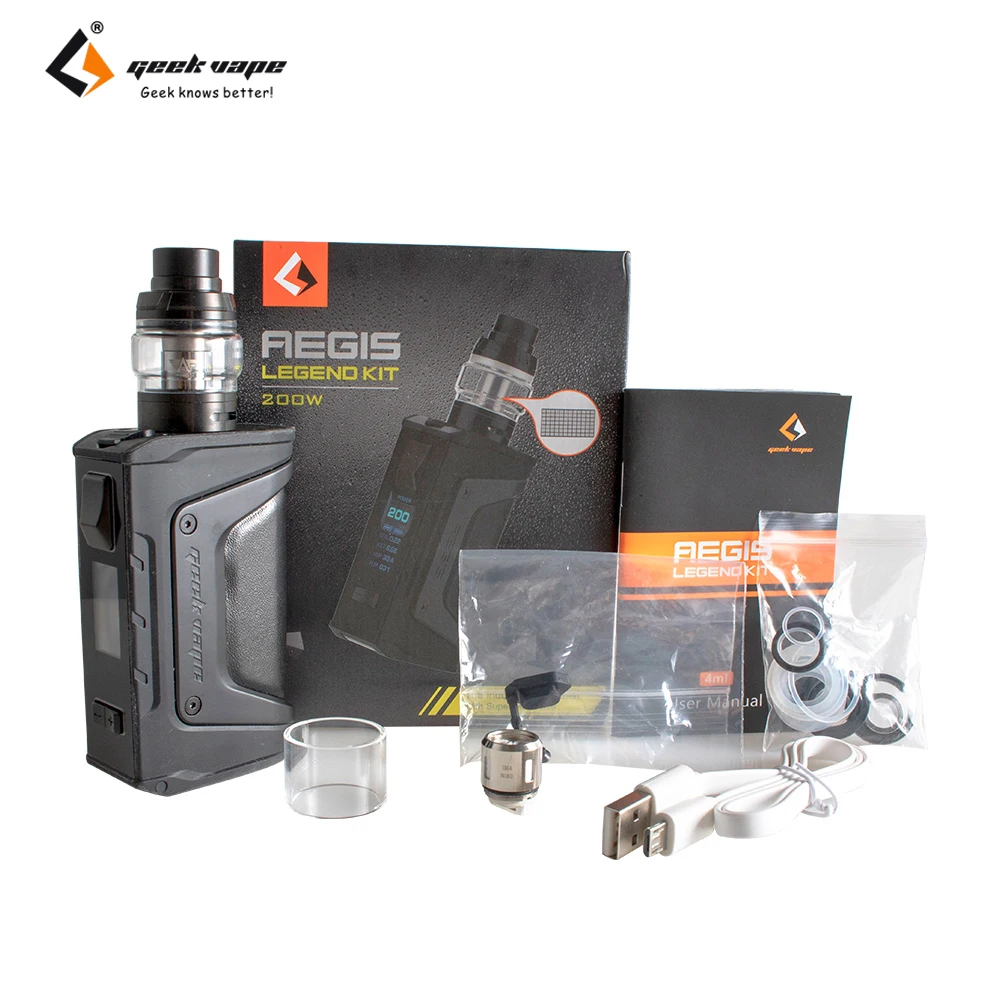 Оригинальный комплект Geekvape Aegis Legend с воздушным сетчатым баком 200 Вт Выход