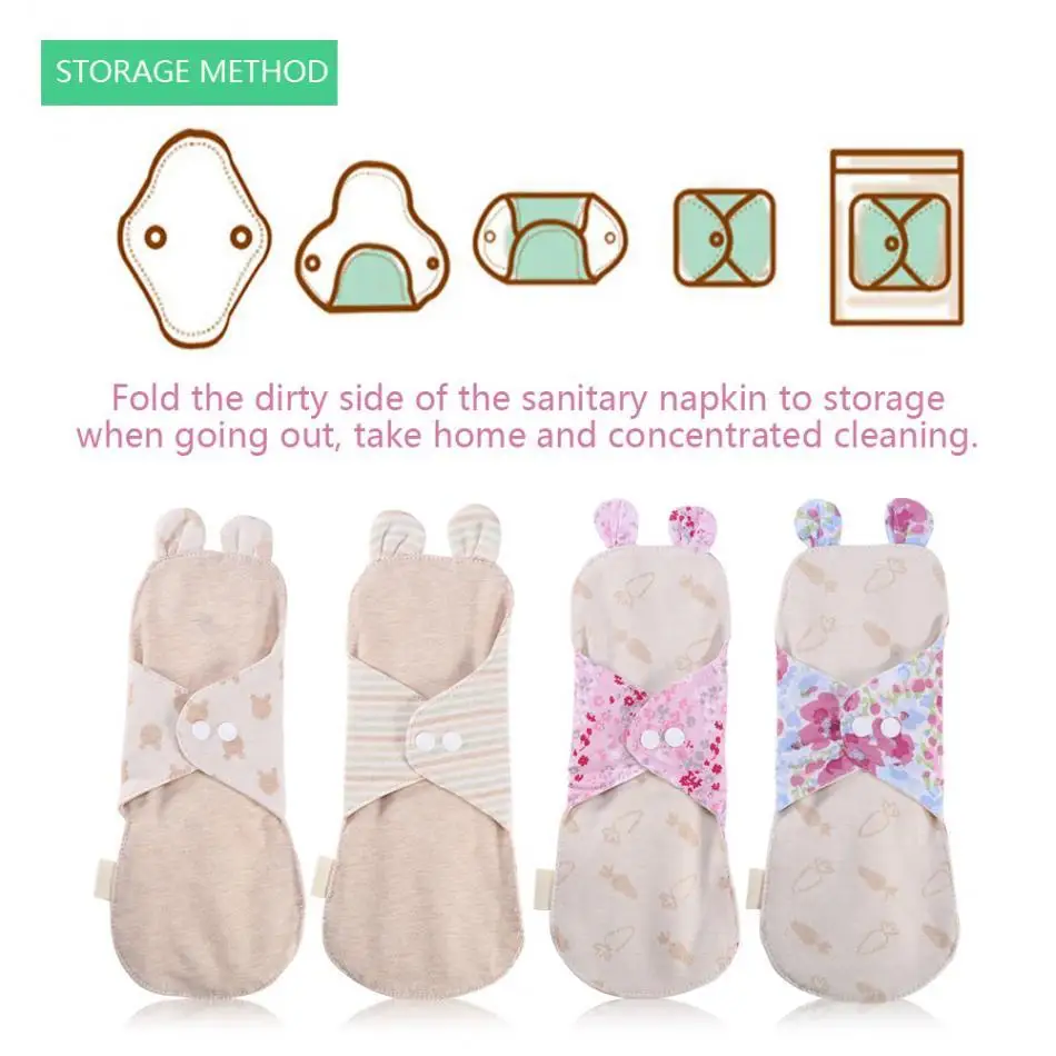 1PCs-250mm-Lady-Reusable-Cloth-Sanitary-Napkins-Fine-100-Organic-Cotton-Menstrual-Pad-Washable-Panty-Liner (4)