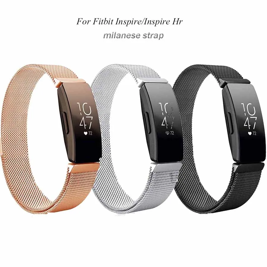 

For Fitbit Inspire Hr Band Milanese Loop Magnetic Stainless Steel Strap Bracelet Belt for Fitbit Inspire Accessories