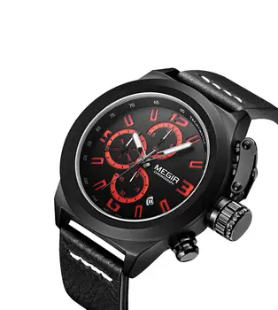 

MEGIR Fashion Mens Watches Top Brand Luxury Quartz Watch Men Casual Slim Mesh Steel Waterproof Sport Watch Relogio Masculino