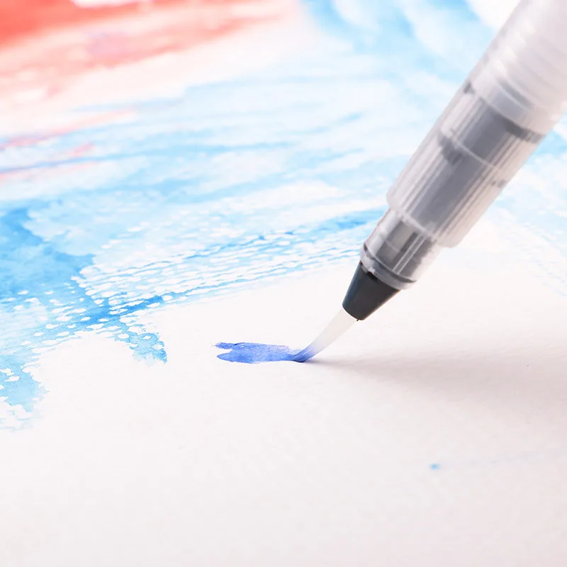 Файнлайнер, Портативный маркеры Краски кисти кисть Акварельная мягкая вода Цвет кисть для начинающих для живописи, рисования расходные материалы