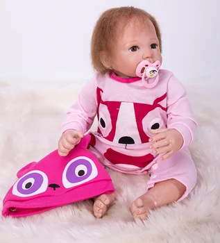 

20" cotton body Silicone reborn baby girl dolls reborn fake reborn babies dolls for children gift real bebe alive boneca npk