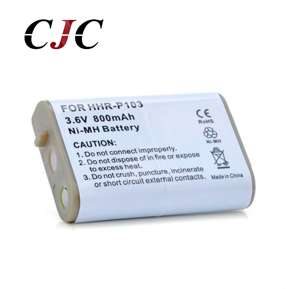 

3.6V 800mAh Ni-MH Cordless Phone Battery for Vtech 80-5808-00-00 89-1324-00-00 For Panasonic HHR-P103 Replacement Battery