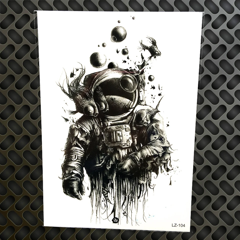 Watercolor Geometric Circle Arrow Temporary Tattoo Waterproof