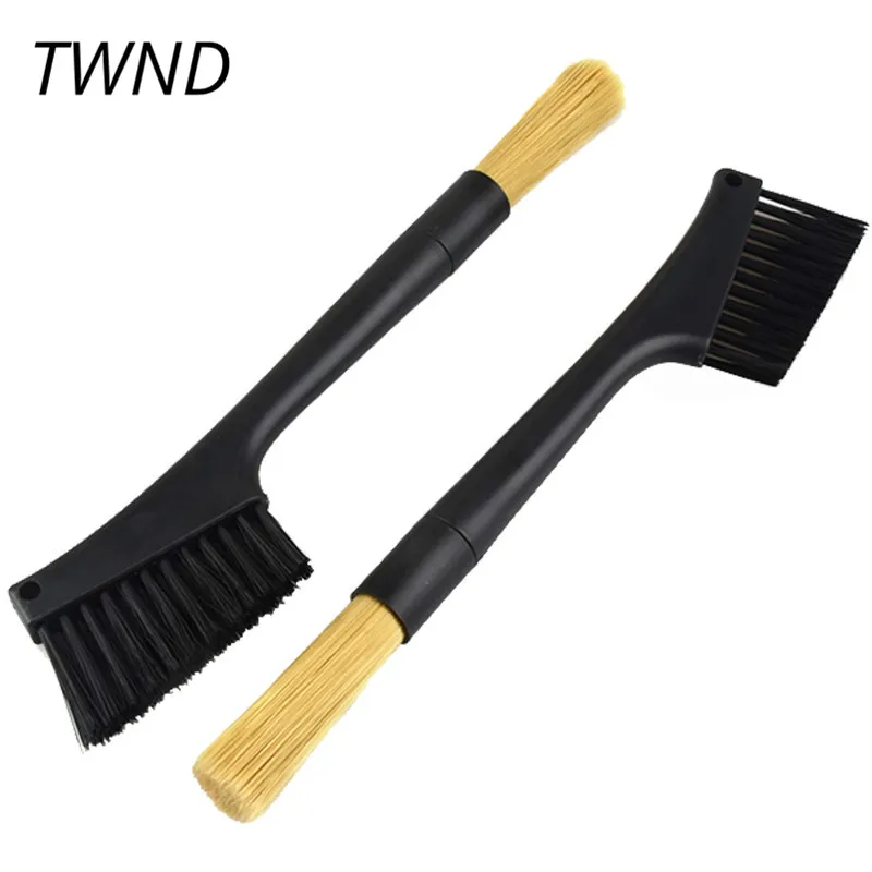 Coffee machine cleaning brush double head plastic soft coffee