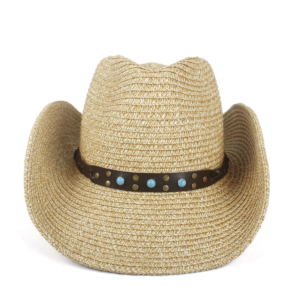 Модные соломенные полые западная ковбойская шляпа для женщин и мужчин летняя соломенная Sombrero Hombre пляжная ковбойская джаз шляпа от солнца