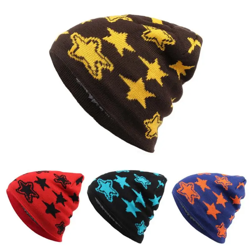 

fresh One size fit most Men Women Baggy Warm Winter Wool Knit Ski Beanie Skull Slouchy Caps Hat Knitted Material vicky