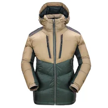 GRAIL уличная Тяжелая пуховая куртка, лыжный костюм для мужчин, зимняя спортивная горная куртка, ветронепроницаемая, водоотталкивающая, дышащая, 6525A