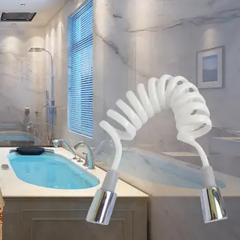 

Household Replaced Hardware ABS Spring Flexible elastic Shower White Hose