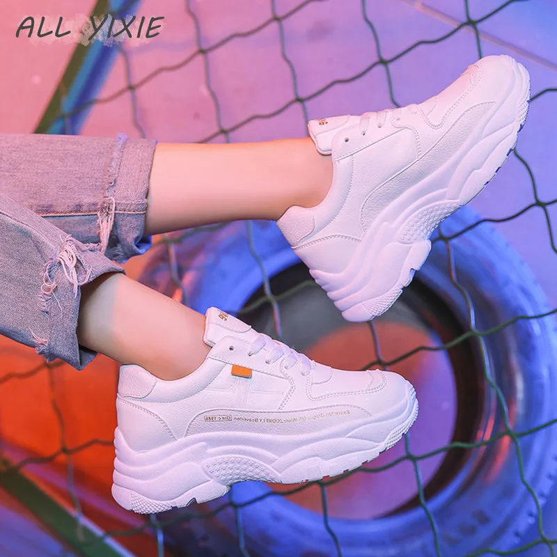 

ALL YIXIE 2019 New Fashion Women Leisure Shoes Female Summer Casual Breathable Platforms Women Sneakers Student Female Shoes