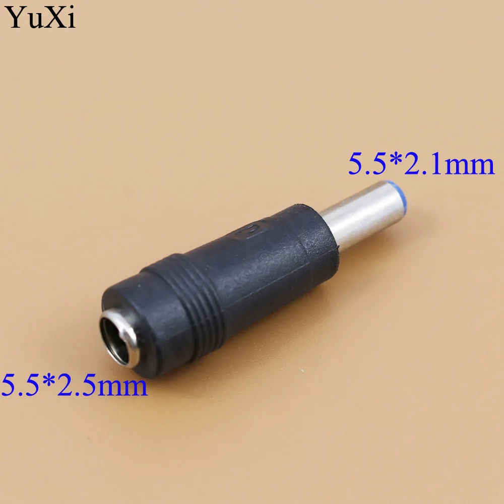 

YuXi 1pcs/lot 5.5 2.5 mm DC Power 5.5 x 2.5mm Female Plug to 5.5 2.1 mm DC 5.5 x 2.1mm Male Jack Adapter Connector