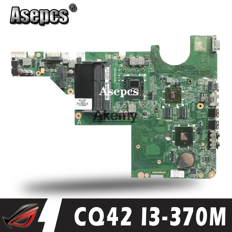 

Placa Principal Para HP G42 637584-001 CQ42 G62 CQ62 DAXX1JMB8C0 Laptop motherboard Com Cpu onboard I3-370M