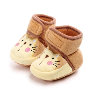 

Baby Boots Winter Newborn Shoes Warm Cartoon Print infant Boots Indoor Baby Shoes hot