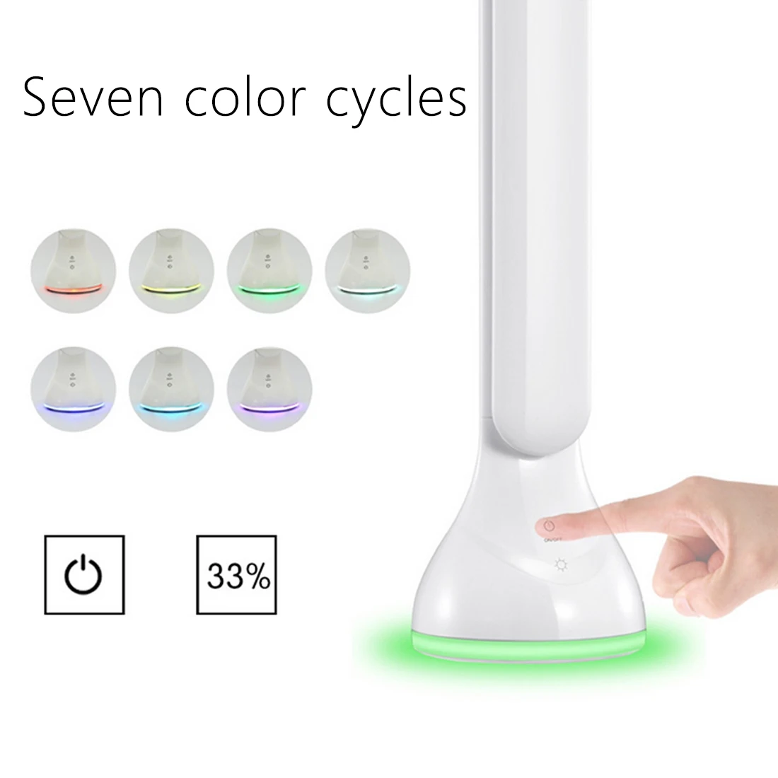

LED Desk Light With Alarm Clock Multifunction Foldable Dimmable Desk Table Lamp Calendar Temperature Atmosphere Colors Changing