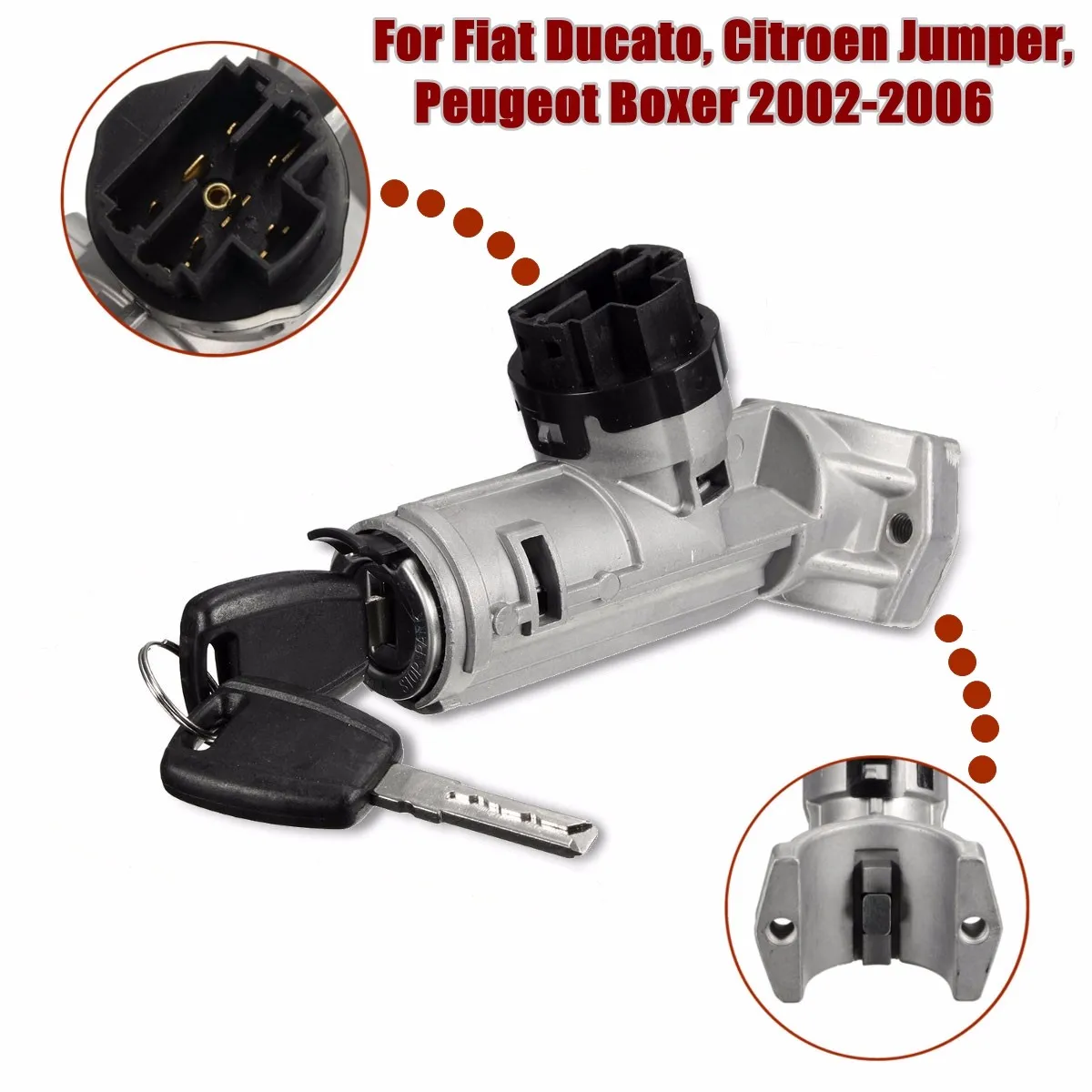 Ignition Lock Barrel For Fiat Ducato Citroen Jumper for Peugeot Boxer 2002-2006 Switch Ignition Lock Barrel For Fiat Ducato Citroen Jumper for Peugeot Boxer 2002-2006 Switch
