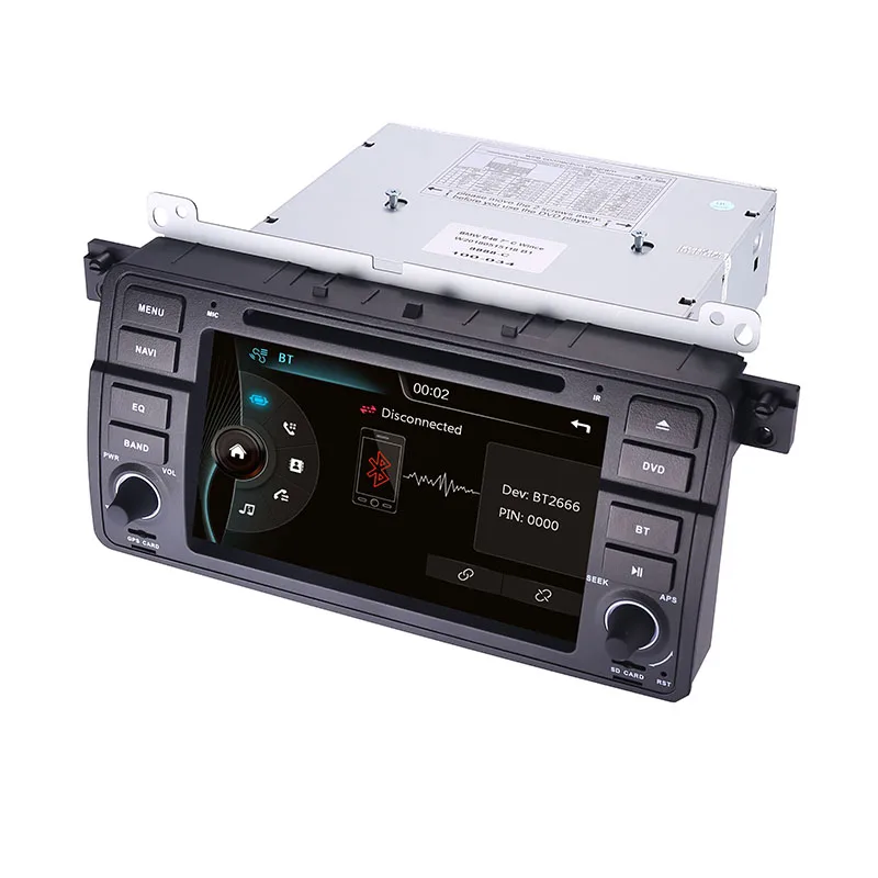 Flash Deal Factory Price 1 Din Car DVD Player for BMW E46 M3 With GPS Bluetooth Radio RDS USB Steering wheel Canbus Free Map+Camera MIC 5