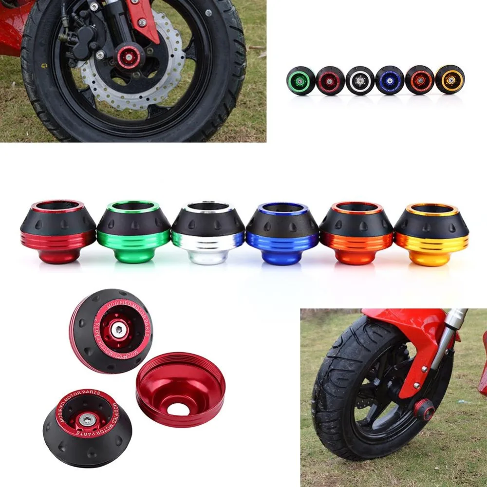 

1 pair Motorbike Falling Protection Scooter Moped CNC Aluminum Motorcycle Accessories Front Fork Wheel Frame Sliders