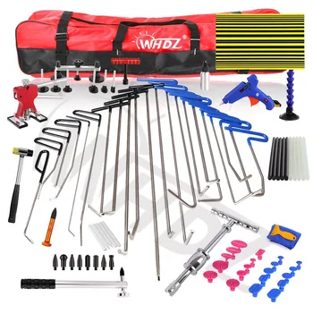 

WHDZ 85pcs PDR Tool Dent Lifter PDR Rods Kit Car Dent Remover Kit Glue PDR Pro Tabs Tap Down Line Board PDR Tool Kit