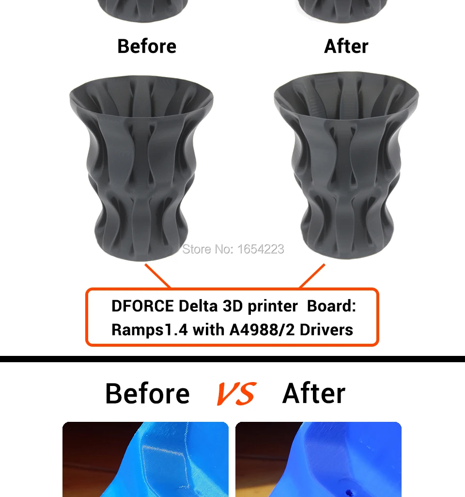 pinter 3d motorista terminator reprap mk8 i3