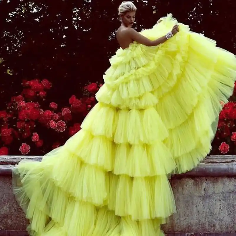 ruffle tiered tulle skirt