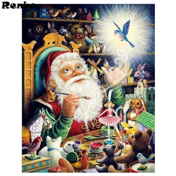 

5D Diy Full square diamond painting Santa Claus embroidery diamond painting cross stitch Christmas Home Decor diamond art