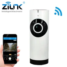 ZILNK IP Camera 180 Degree Panoramic Fisheye Lens HD 720P Wi-Fi Two Way Audio Baby Monitor Indoor Home Security CCTV IP Cam