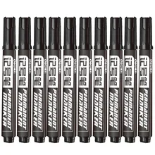 10 шт Перманентный маркер круглая головка цвет не выцветает(водонепроницаемый) Может использоваться в CD логистике