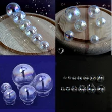 10 шт. Радуга мини, из прозрачного стекла шар бусы Глобус Стекло бутылка подвески для рукоделия Размеры выбор