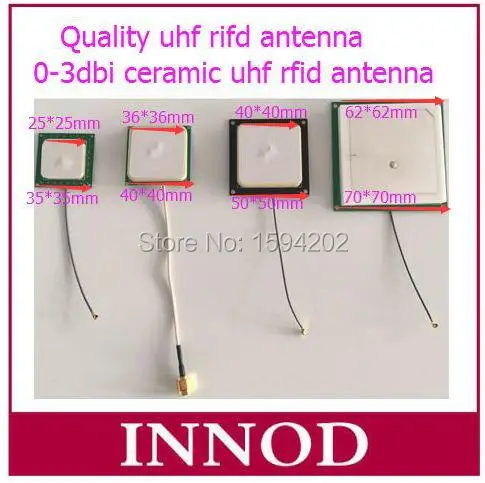 10 шт. sma ipex Разъем 3dbi uhf rfid антенна 62*62 мм круговая поляризация Простая установка