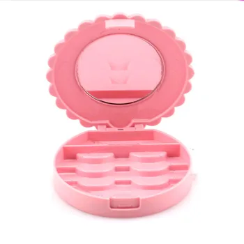 

Empty Eyelash Box Eyelash Packing Box Empty Cosmetic Packing Empty Bow Cute Pink Eyelash Packaging Box Cosmetic Container 10pcs