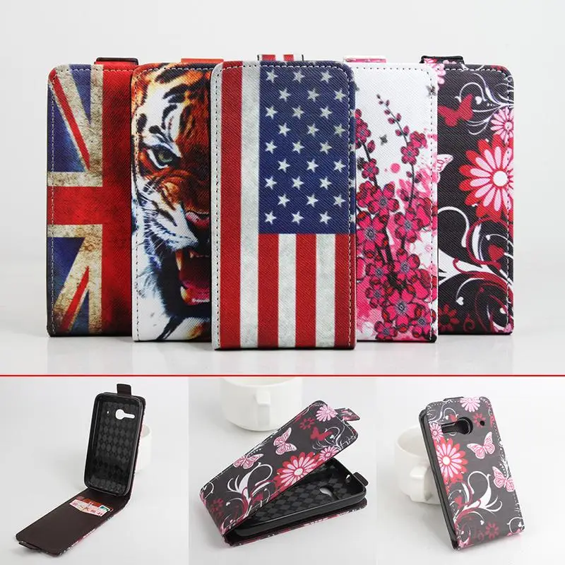 

Lingmao Brand Mobile Phone Cases Genuine Leather Case Alcatel One Touch Idol 2 6037Y Wallet Stand With Card Slot Cover