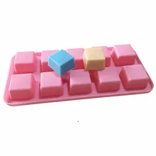 10 маленькая квадратная силиконовая форма лоток для льда Желейная форма для пудинга форма для изготовления торта для шоколада форма для изготовления торта форма для мыла бисквита Маффин чашка DIY инструмент