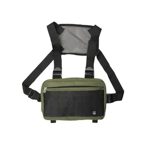 Men's Chest Rig Hip Hop Streetwear Chest Bag Vest for Men Shoulder Bag Military Tactical Tactical Travel Waist Bags Waist Packs
