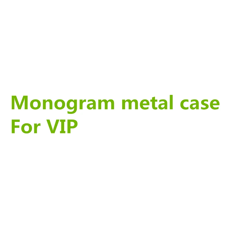 

monogram metal case 1:1 design only for VIP