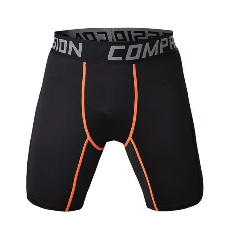 NEW 2019 Summer Active high stretch Casual compression bodybuilding sweat breathable skinny tights quick dry Men Safety shorts