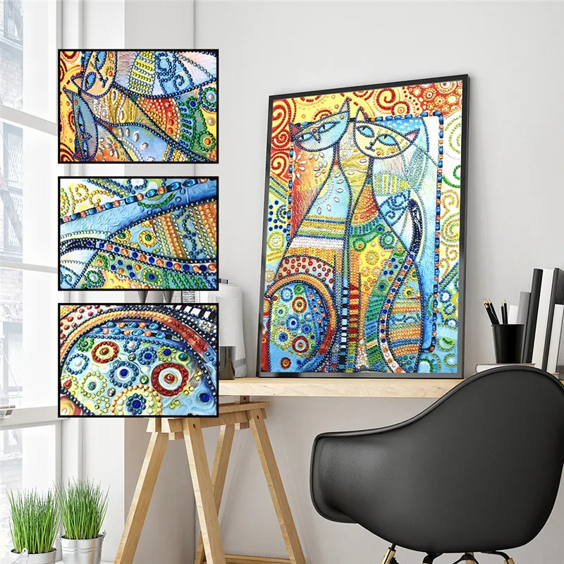 

Diamond Painting / Religious Elephant 5D DIY Special Shape Diamond / Cross Stitch / Diamond Embroidery Home